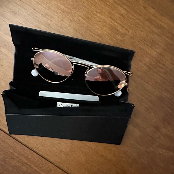 Christian Dior Origins 1 Sunglasses-Rose Gold Frame | Rose Gold Mirrored Lenses - Picture 6 of 8